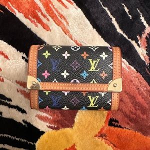 LOUIS VUITTON- Multicolor monogram leather wallet